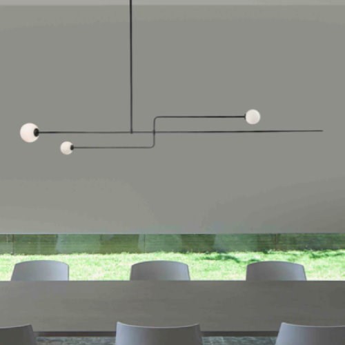 現代叉型交錯圓墜吊燈