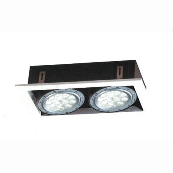 AR111 LED 9W 白/黑框二盒燈