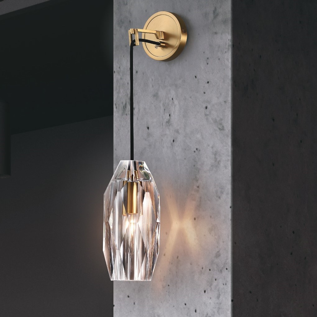 Embossed 浮雕水晶壁燈