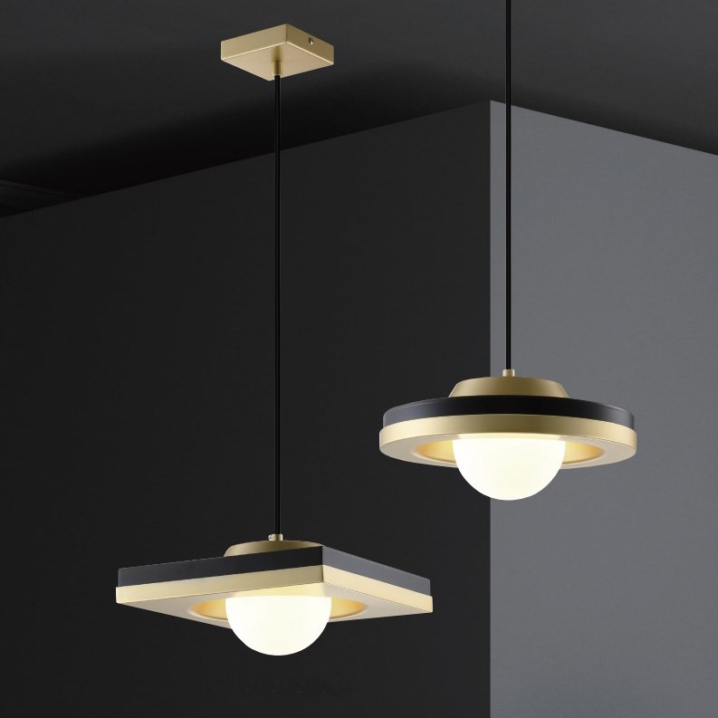 Domos 黑金拼色吊燈