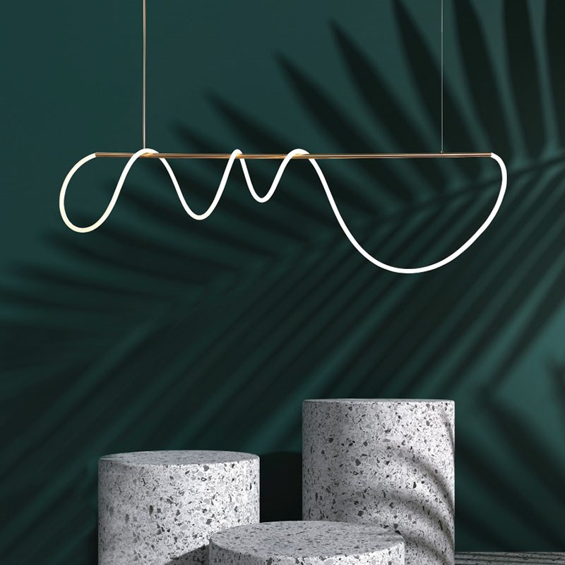 Liquid 線型流體環繞吊燈