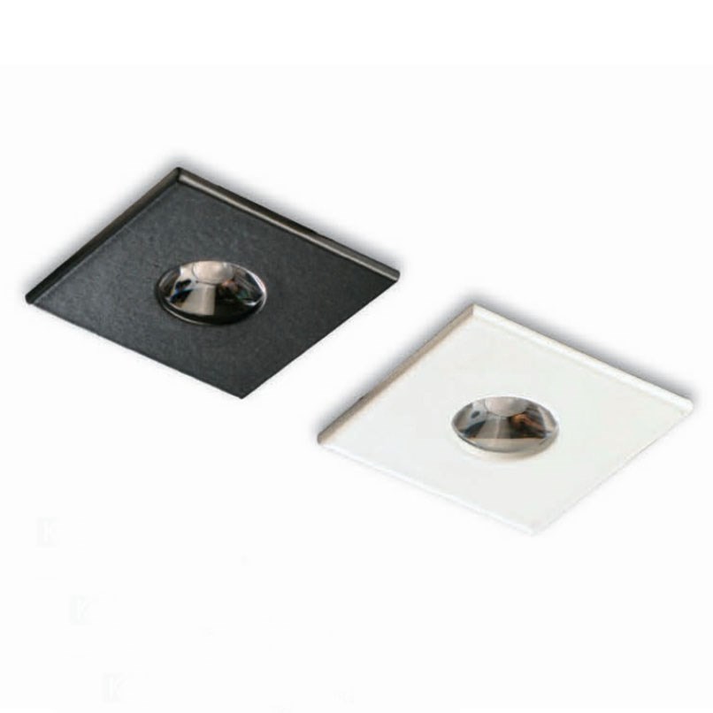 崁孔 4cm LED 3W 方形崁燈  黑/白 二色