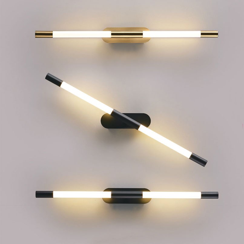 Ava 針擺細管壁燈 金/黑