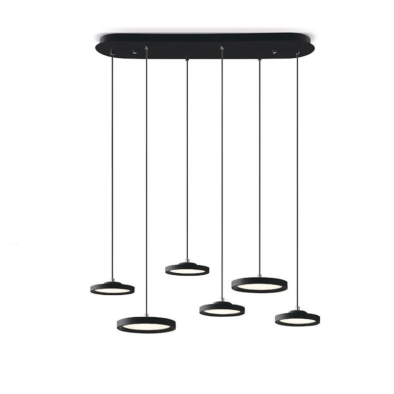 Edgeround 淺影黑框吊燈