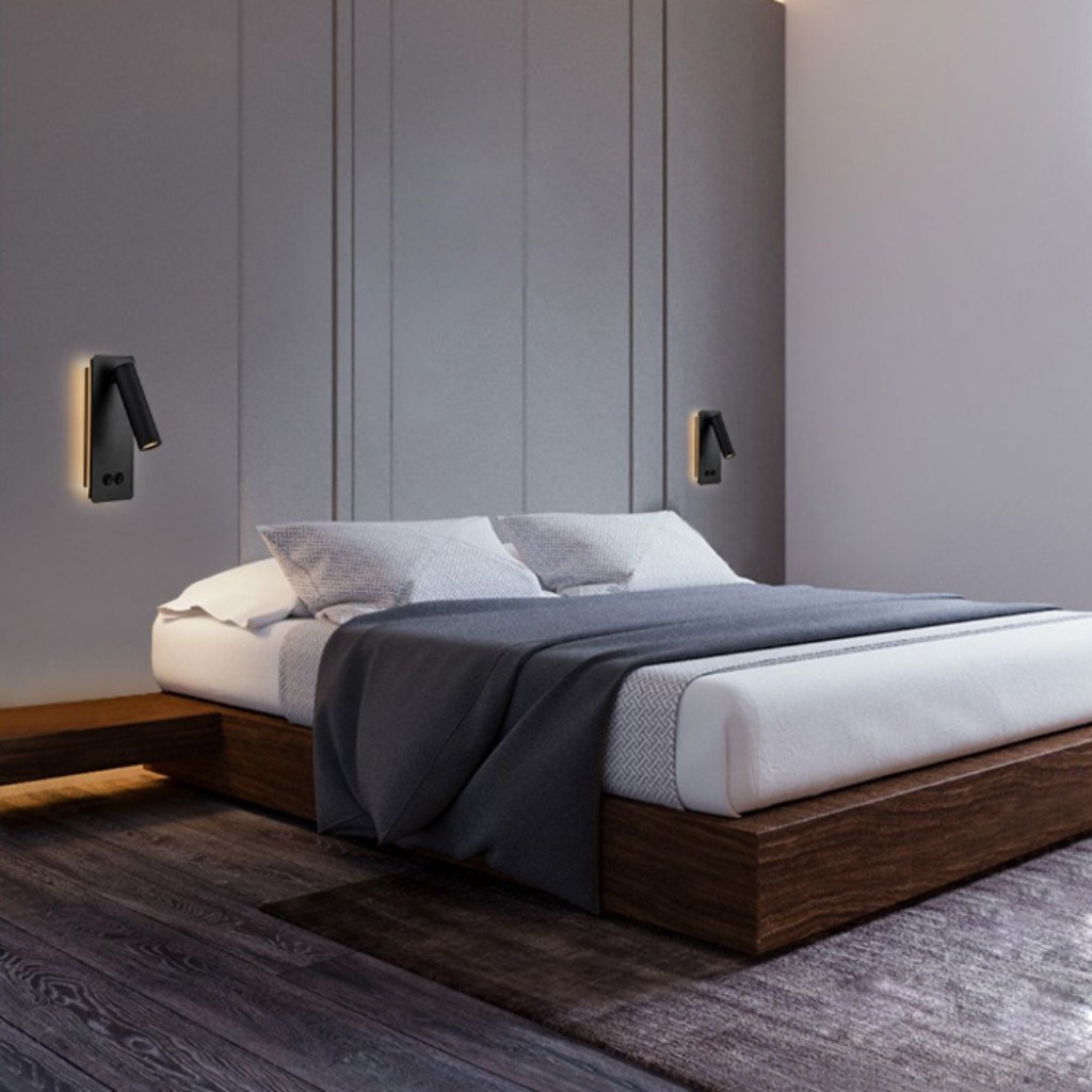 Ddu 細管漸層光壁燈 黑/白