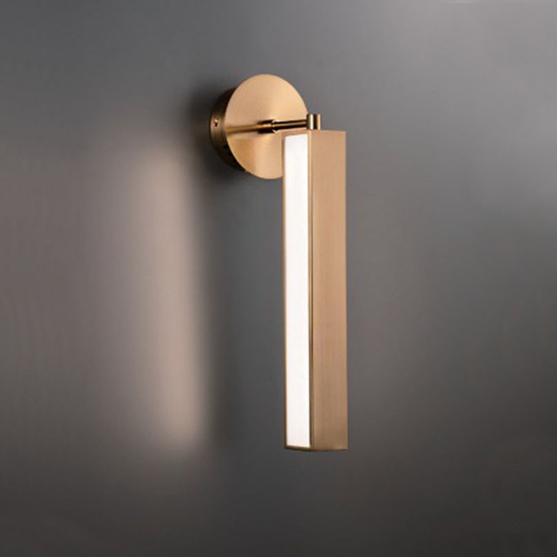 Dax 擺柱側發光壁燈 金/黑