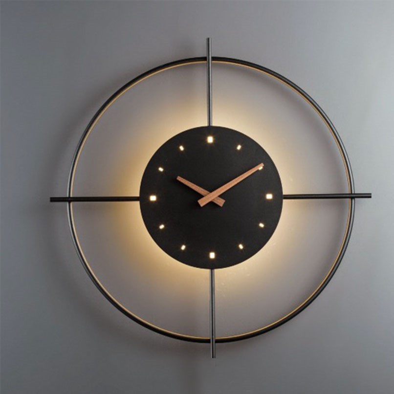 Basia 胡桃時鐘壁燈 座標款