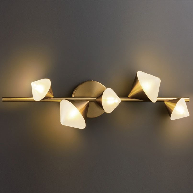 Nodes 金絲陀螺壁燈 