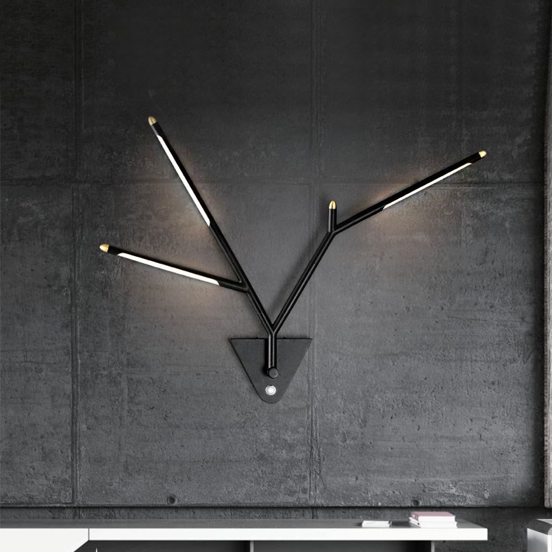 Alpine 碳鋼枝條壁燈