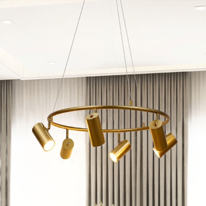 Landry 圓軌聚陣吊燈 黑/金