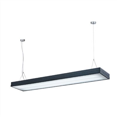 LED T8 4尺雙管 吊燈 黑/銀